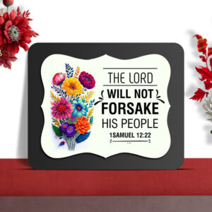 1Samuel 12:22 Glow Cast Stone Wall Frame