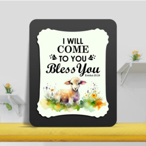 Exodus 20:24 Glow Cast Stone Wall Frame
