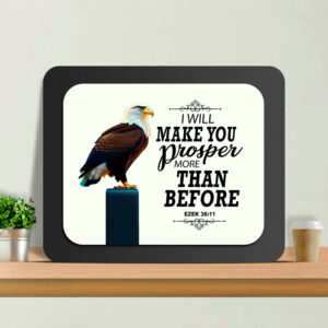 Ezekiel 36:11 Glow Cast Stone Wall Frame
