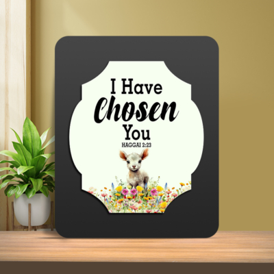 Haggai 2:23 Glow Cast Stone Wall Frame