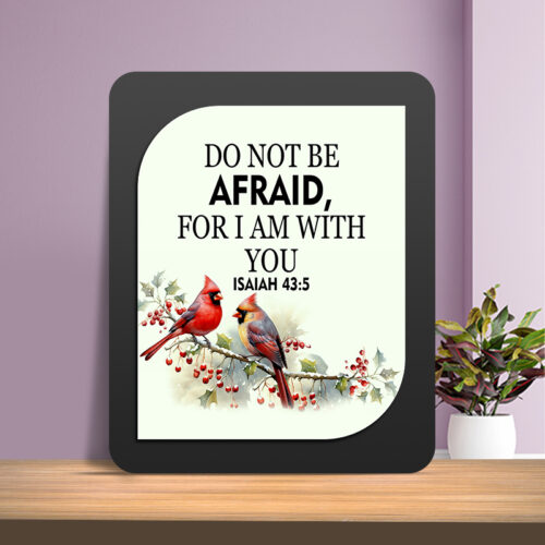 Isaiah 43:5 Glow Cast Stone Wall Frame