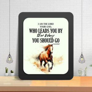 Isaiah 48:17 Glow Cast Stone Wall Frame