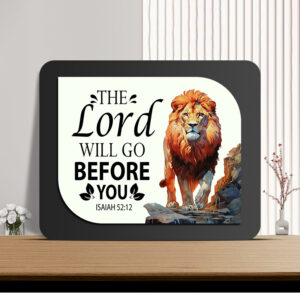 Isaiah 52:12 Glow Cast Stone Wall Frame