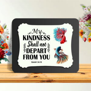 Isaiah 54:10 Glow Cast Stone Wall Frame