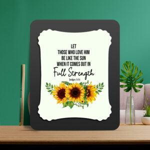 Judges 5:31 Glow Cast Stone Wall Frame