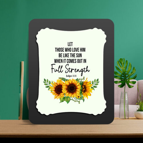 Judges 5:31 Glow Cast Stone Wall Frame