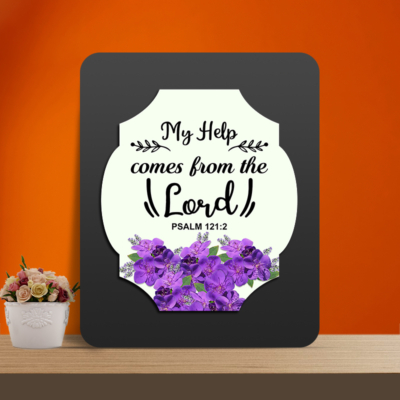 Psalm 121:2 Glow Cast Stone Wall Frame