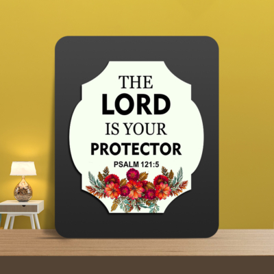 Psalm 121:5 Glow Cast Stone Wall Frame